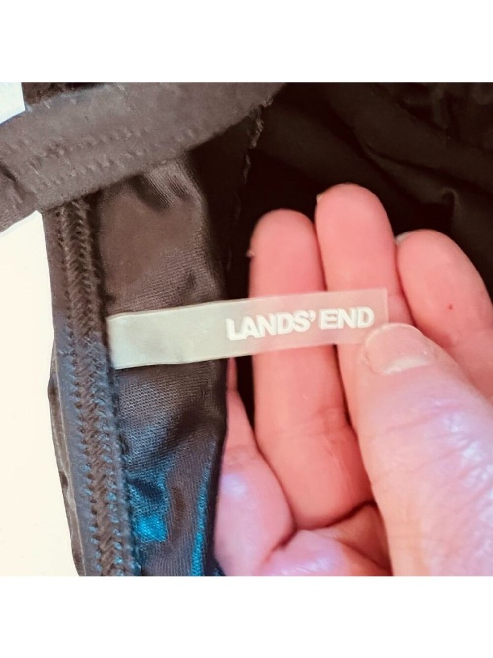 Lands End Womens Sz 8P Sweetheart Wrap Underwire Petite Tankini Top - Picture 5 of 14